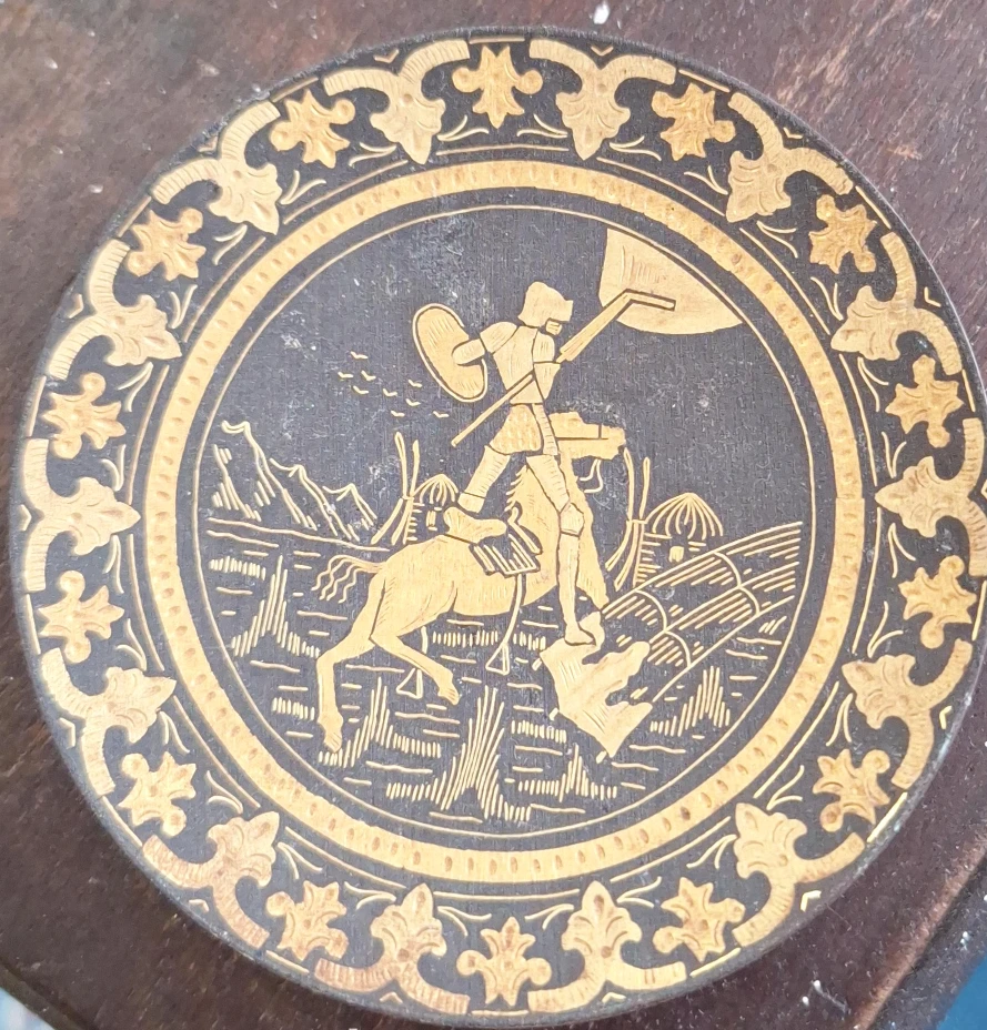 Decorative Plate with Don Quixote Scene
