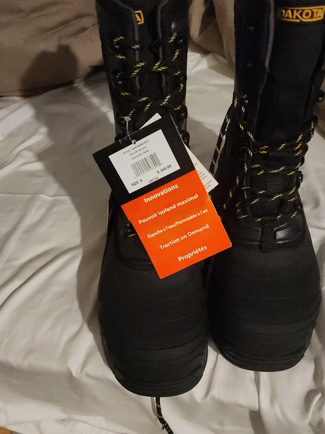 Dakota Black Winter Boots - Size 8