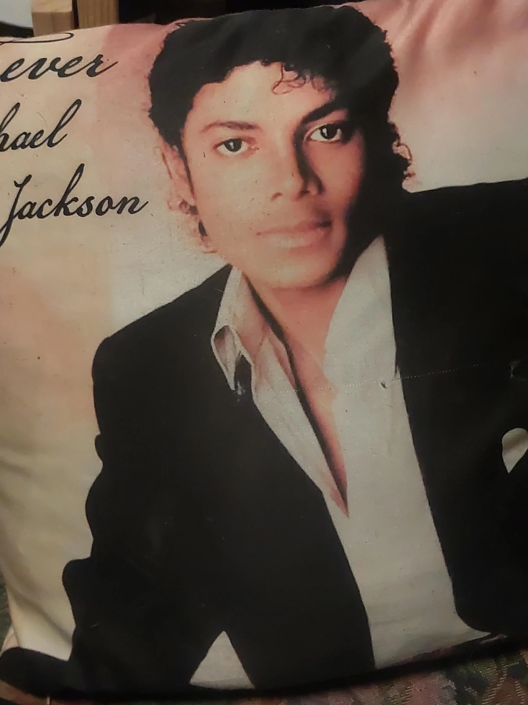 Rare Michael Jackson vintage throw pillow