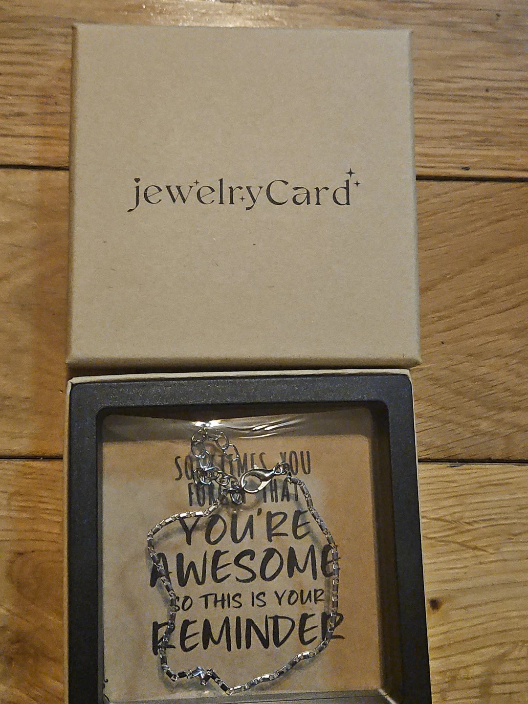 jewelryCard Bracelet - You're Awesome Reminder