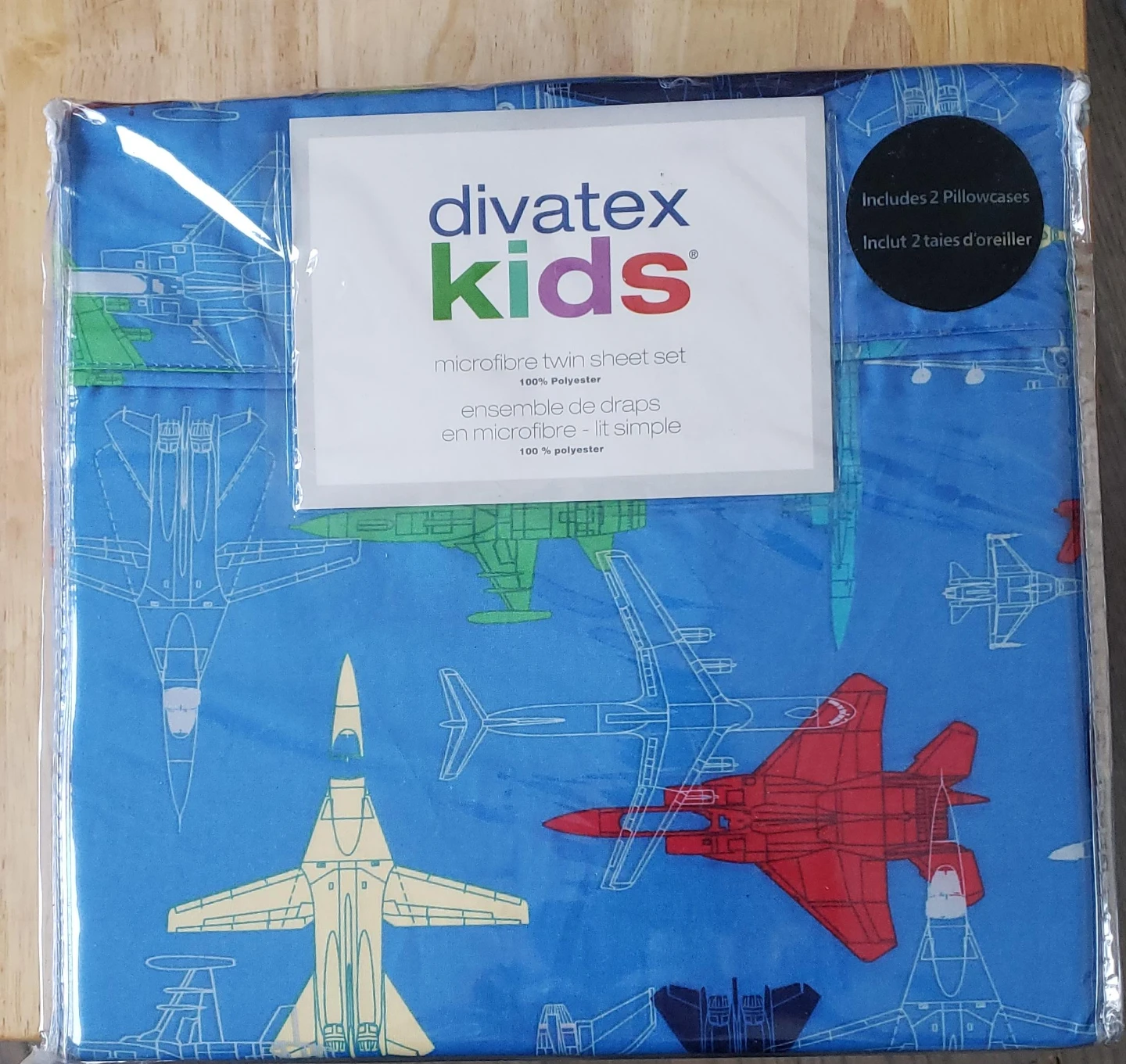 Divatex Kids Microfibre Twin Sheet Set (New)