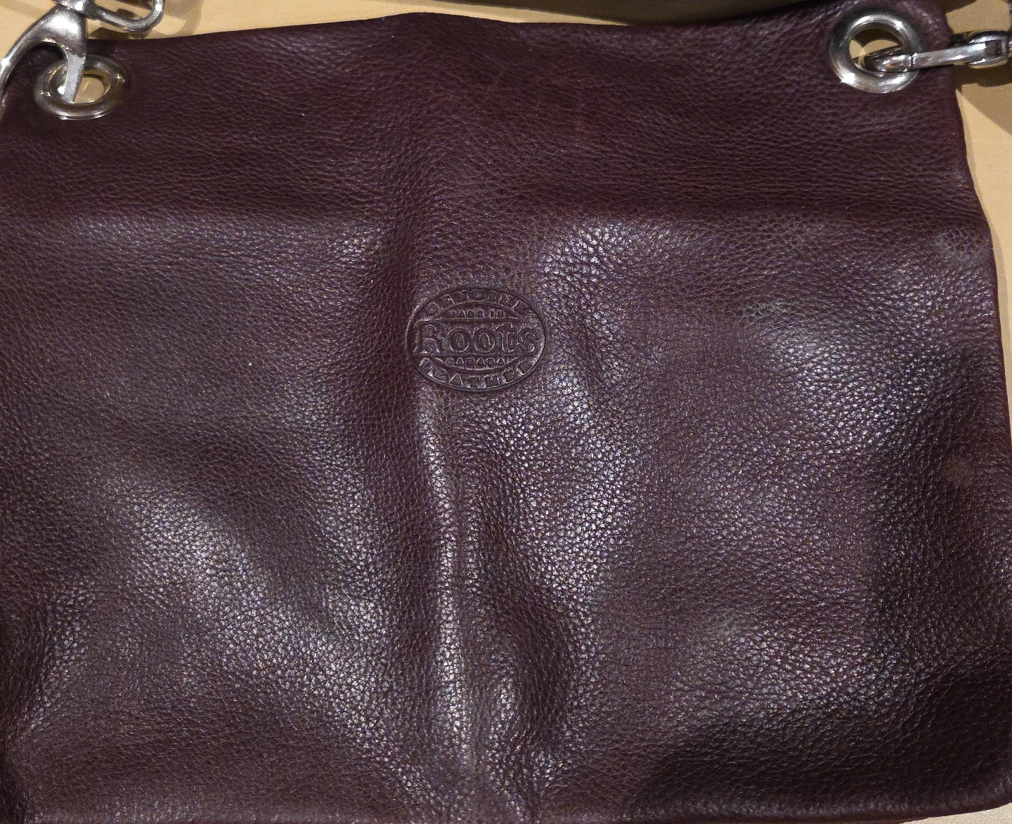 Roots Leather Handbag