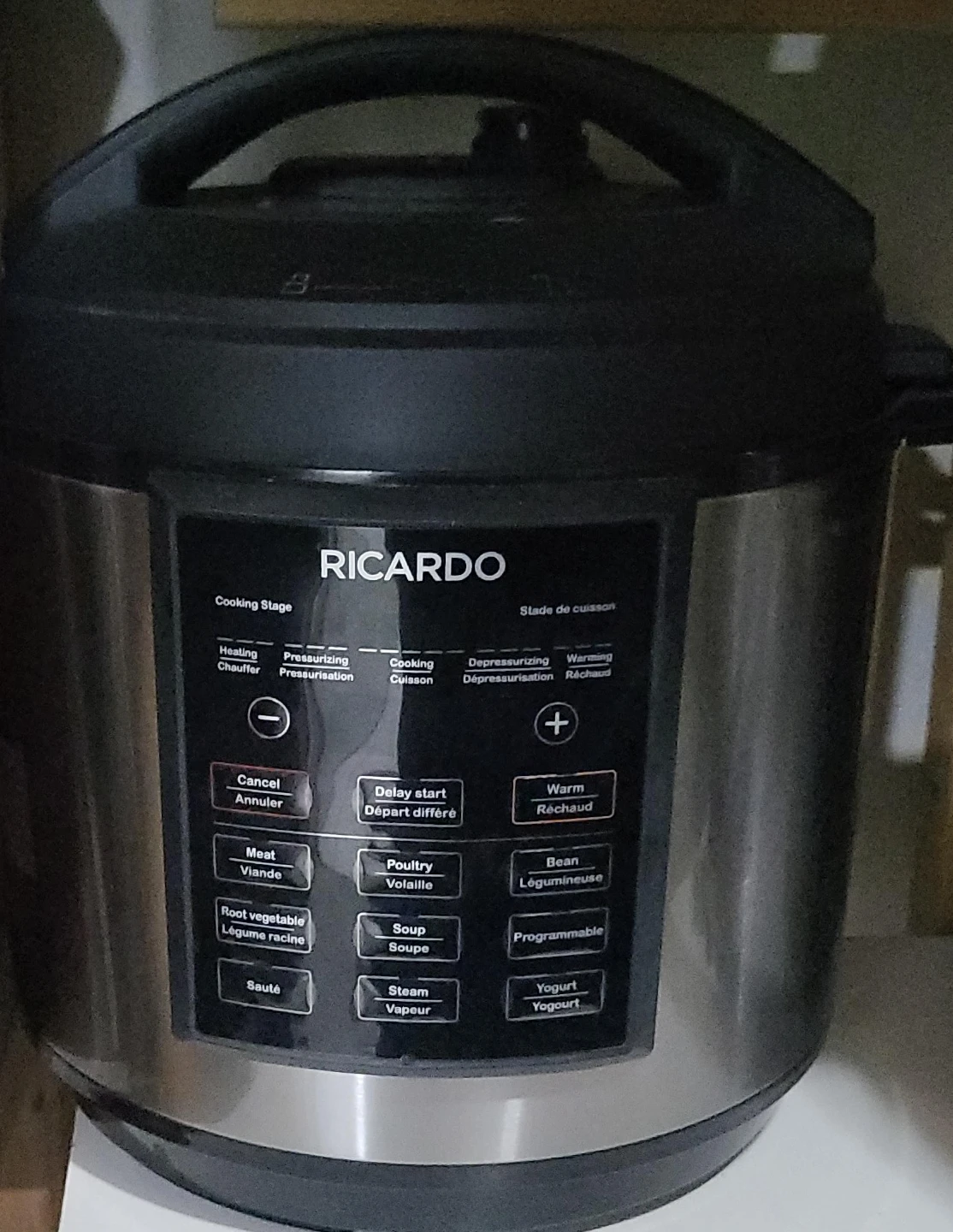 Ricardo Programmable Pressure Cooker