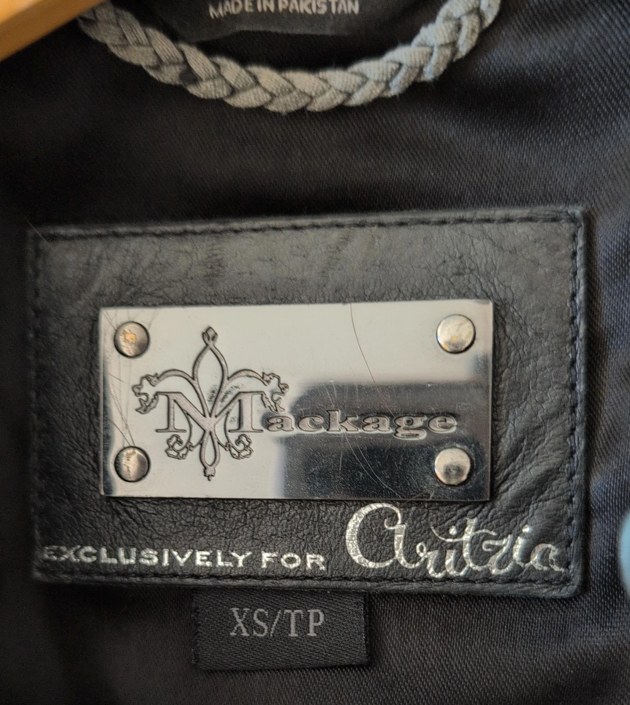 🥕Mackage Black Leather Biker Jacket
