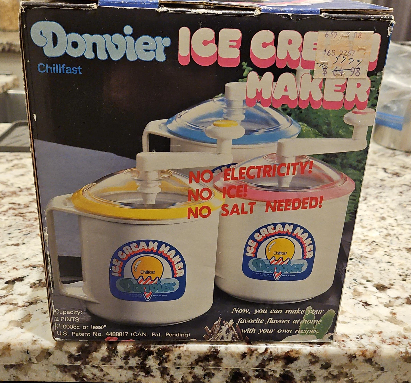 Donvier Chillfast Ice Cream Maker - Manual Crank