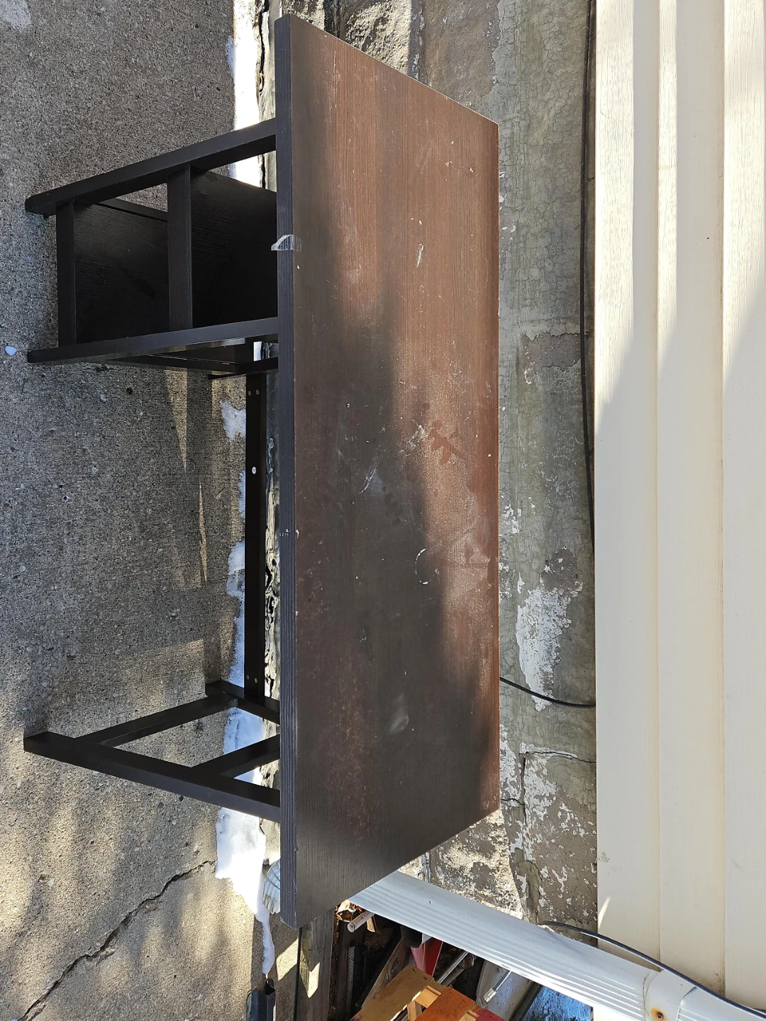 Dark Wood Console Table