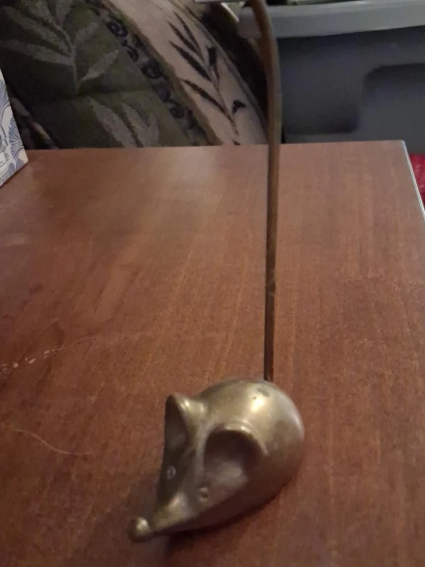 Brass Mouse Figurine