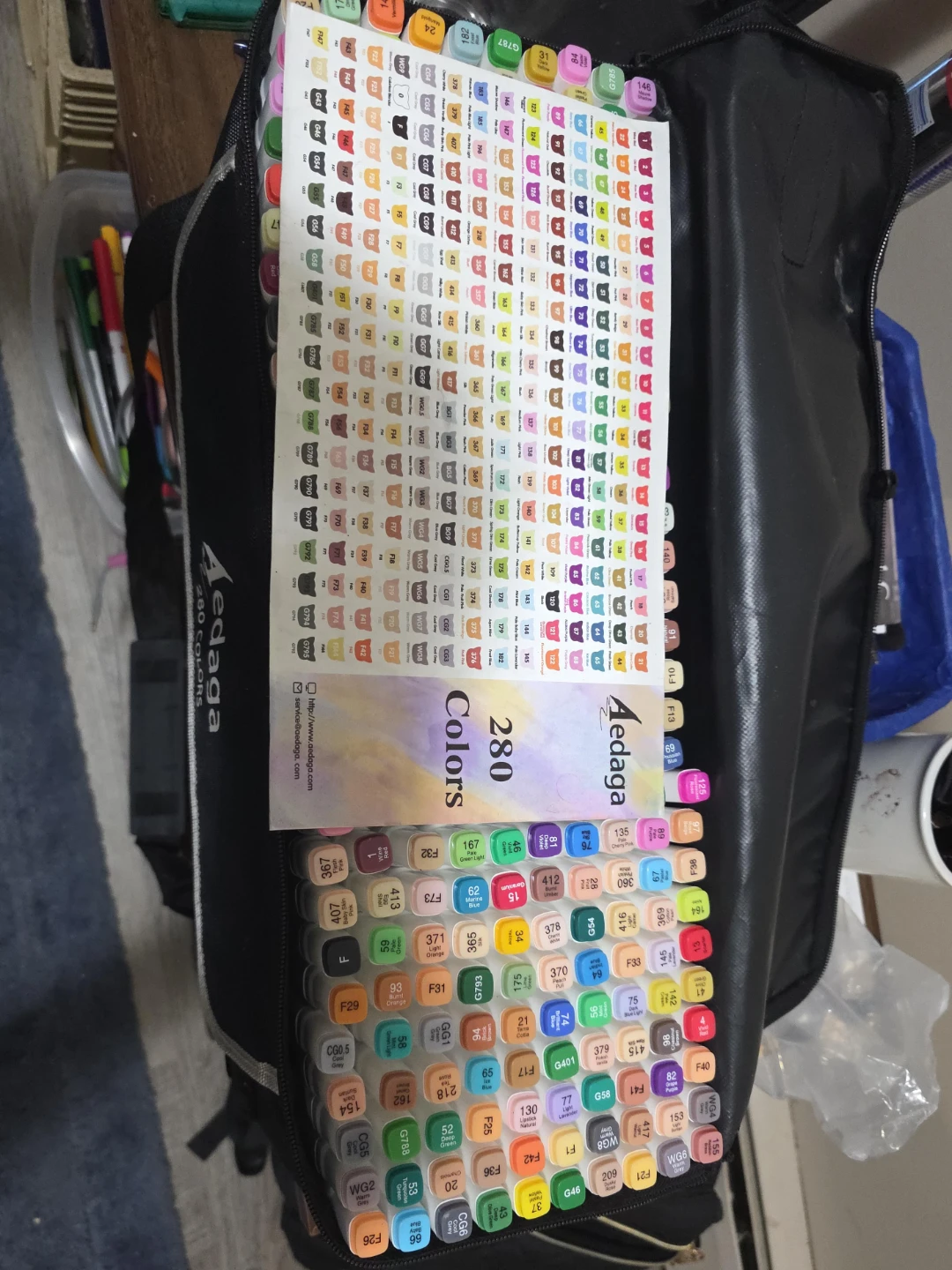 Aedaga 280 Colors Marker Set