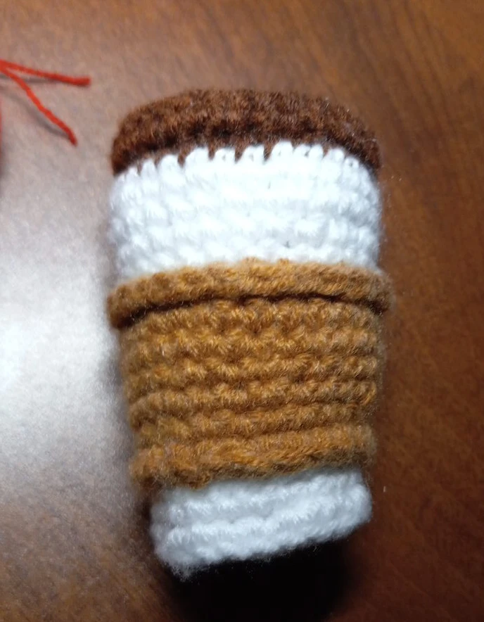 Handmade Crocheted Coffee Cup Plushie - photo 2