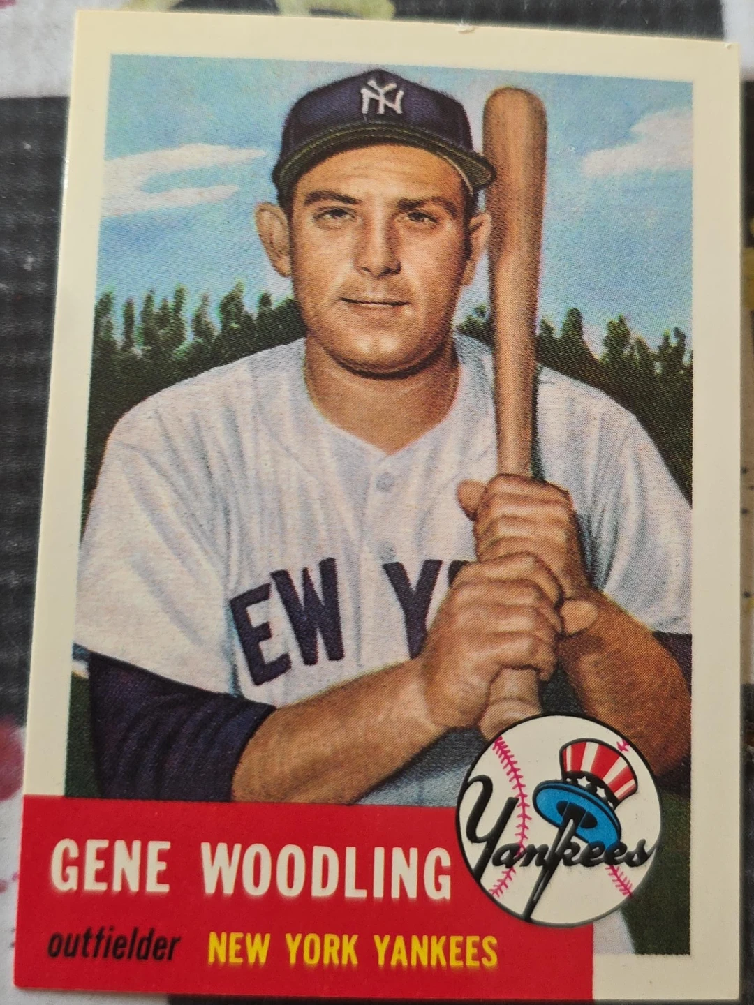 Gene Woodling New York Yankees Baseball Card