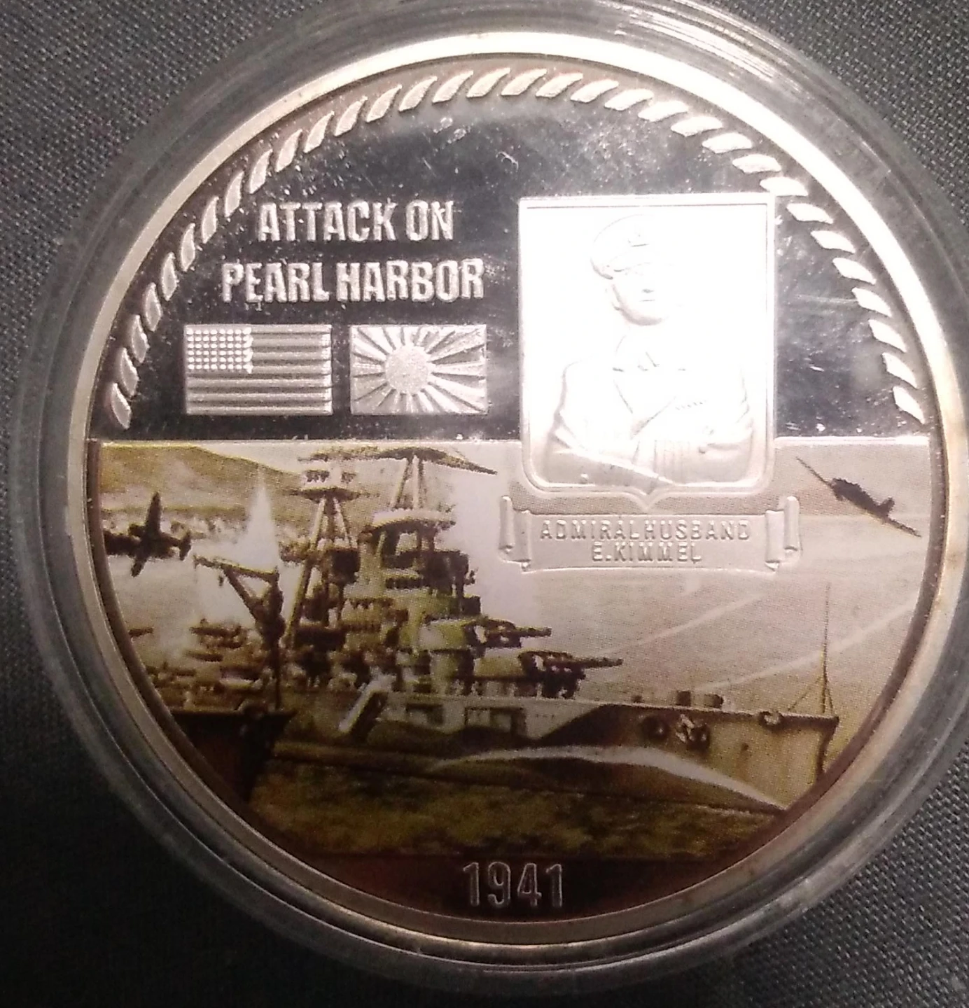 Attack on Pearl Harbor 1941 Coin
