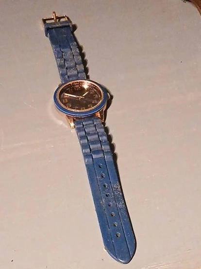 Blue Wristwatch