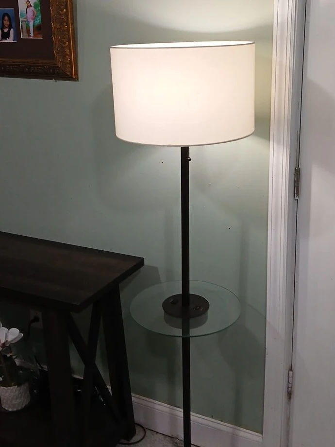 Floor Lamp with Shelf