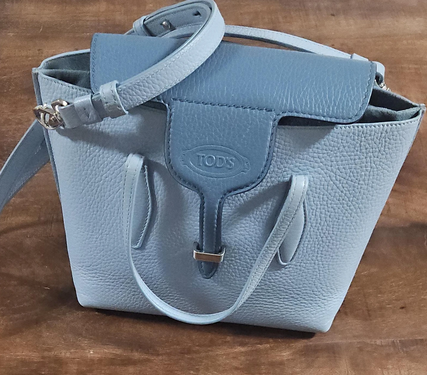 Tod's Leather Handbag - Light Blue