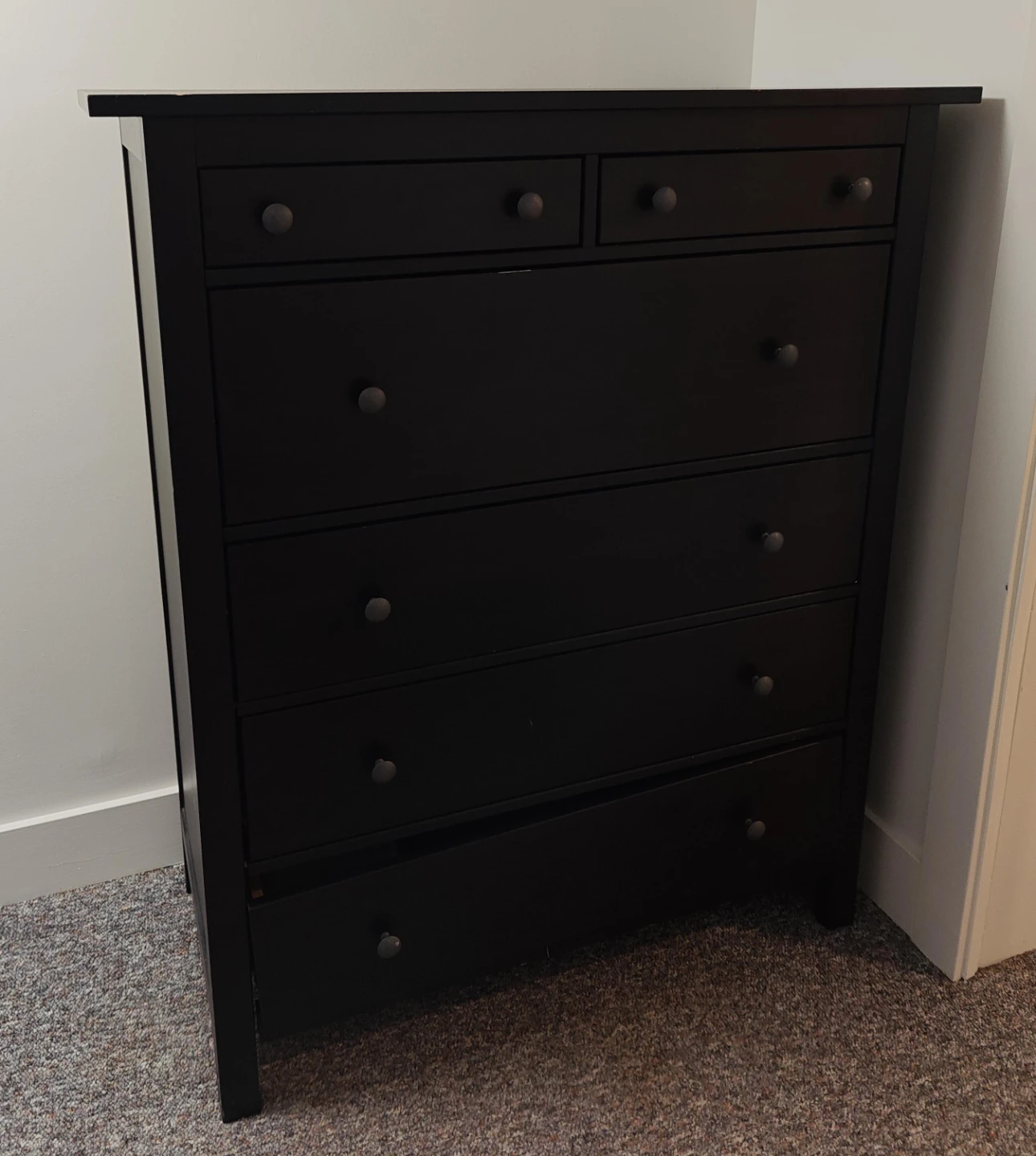 IKEA Hemnes Black Brown Dresser (Damaged)