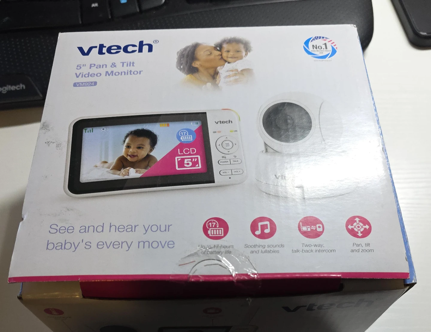 VTech 5" Pan & Tilt Video Baby Monitor VM924