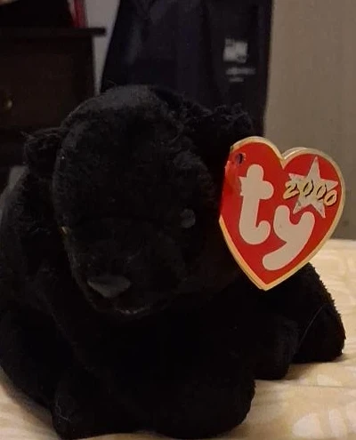 Ty Beanie Baby - Cinders The Black Bear