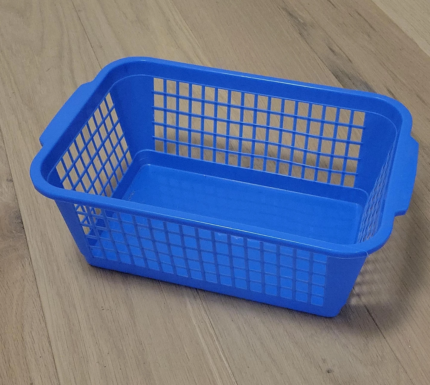 Blue Plastic Storage Basket