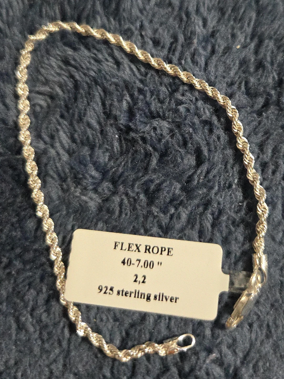 Flex Rope 925 Sterling Silver Bracelet