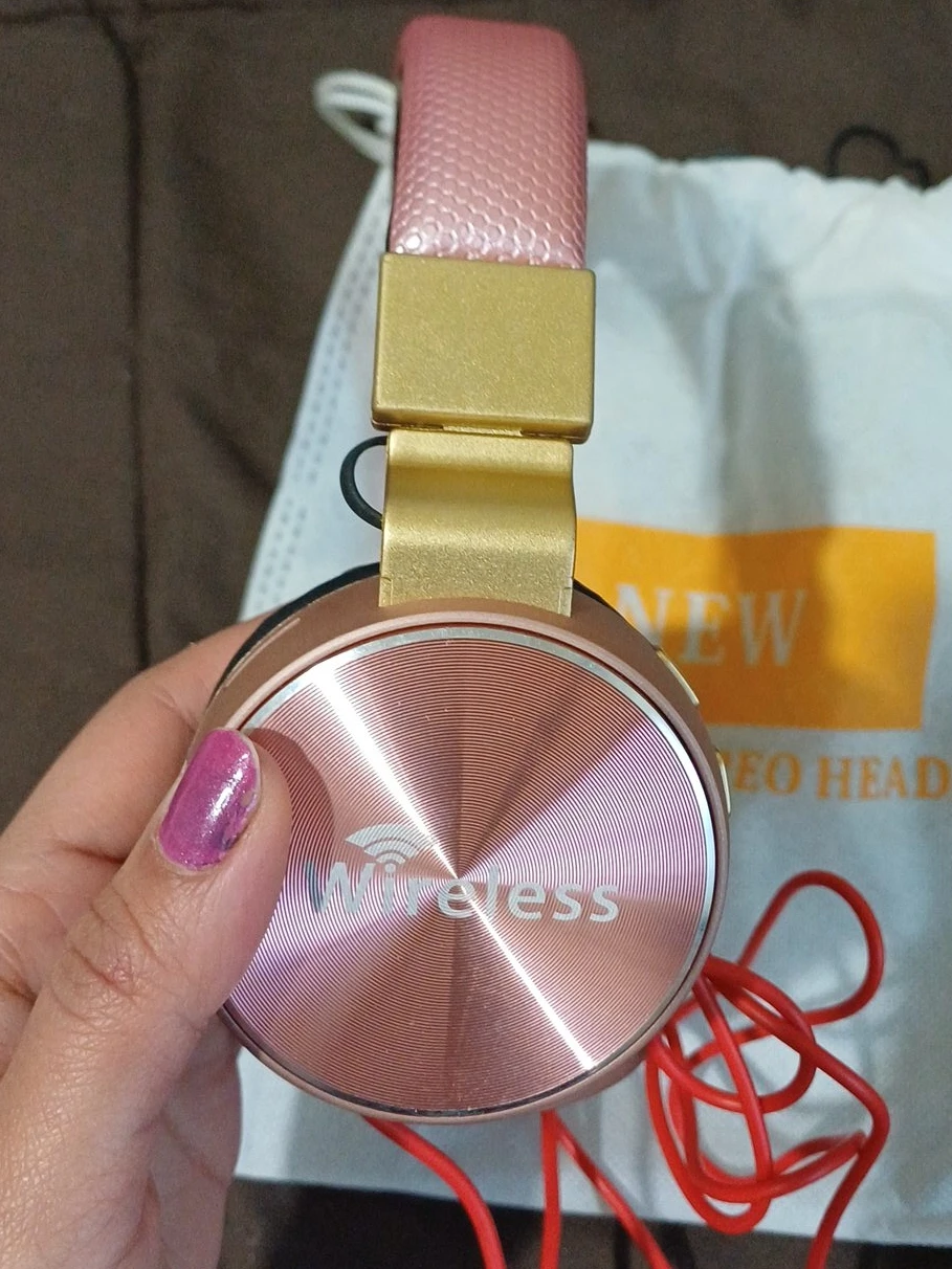 Wireless Stereo Headphones - Rose Gold