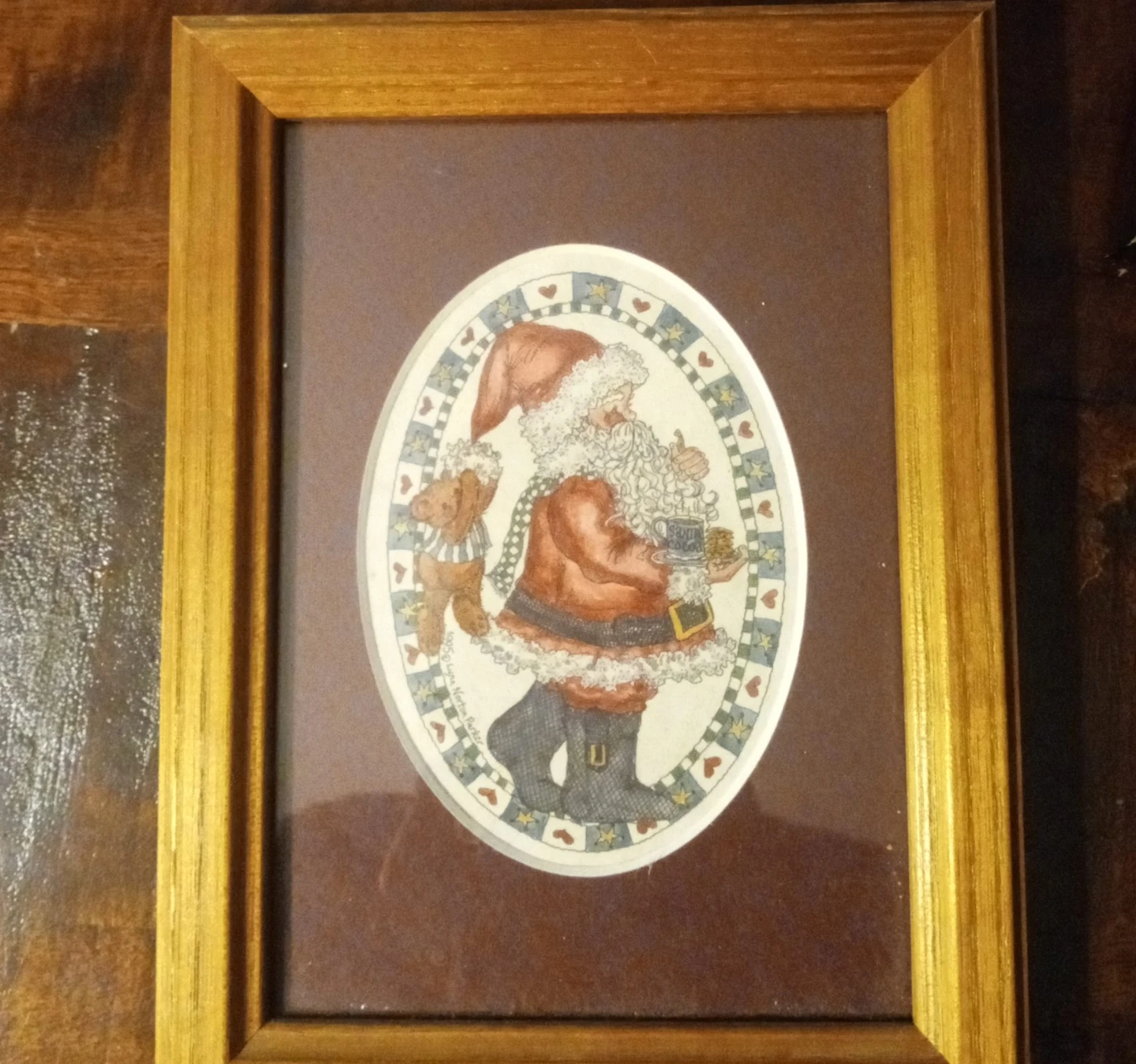Framed Santa Claus Print