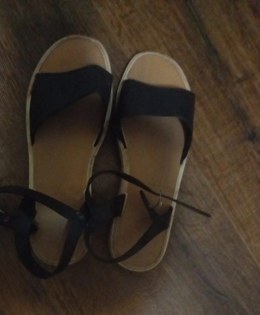 Black Sandals with Ankle Strap