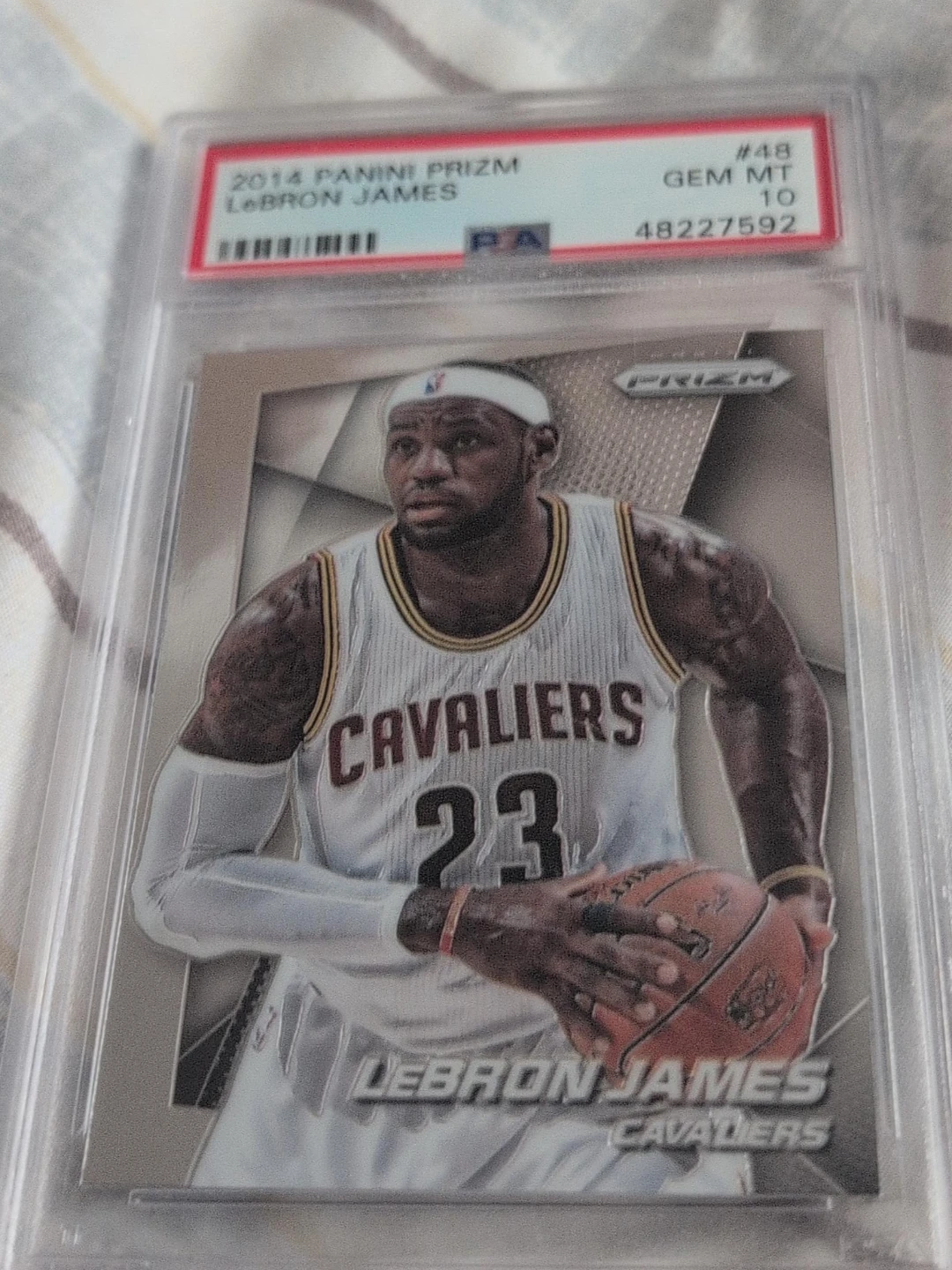 2014 Panini Prizm LeBron James Basketball Card #48 GEM MT 10