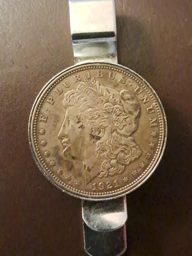 1921 Morgan Silver Dollar Money Clip