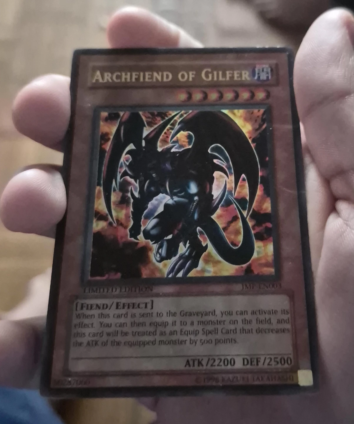 Archfiend of Gilfer Yu-Gi-Oh! Card - Limited Edition