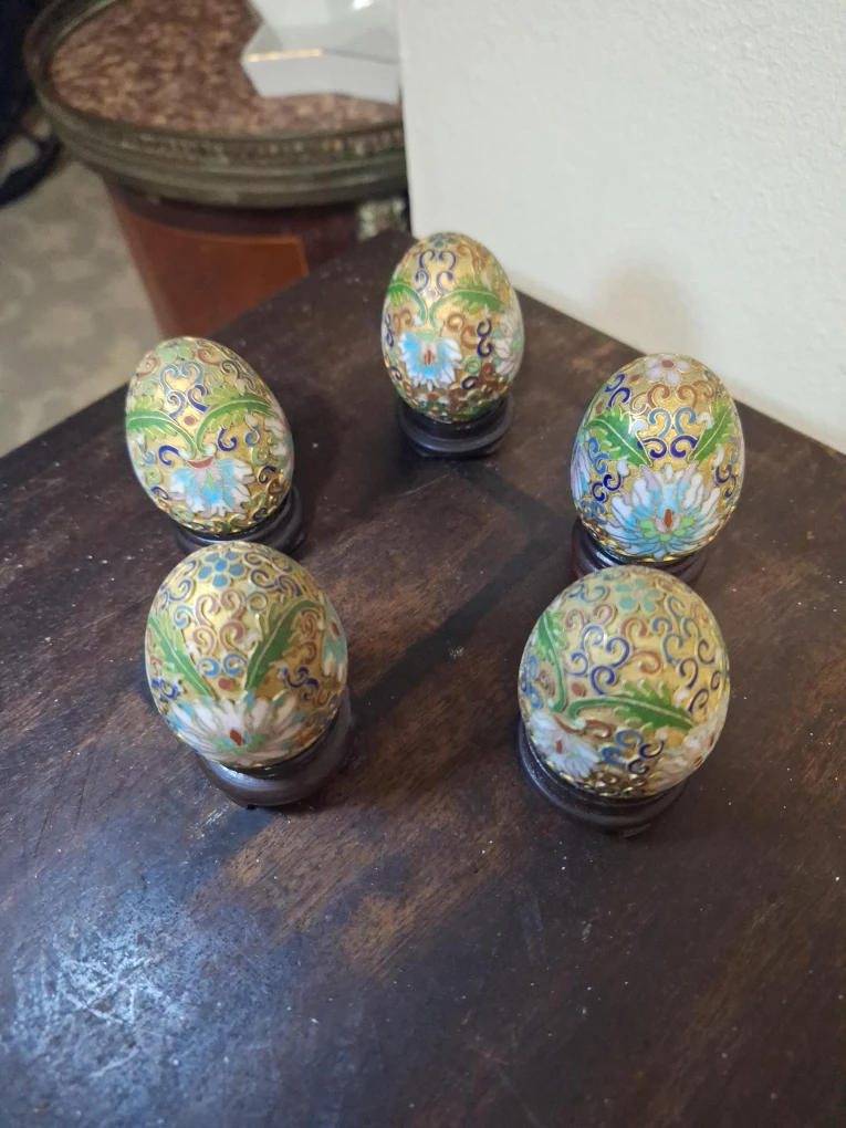 Cloisonne Egg Set
