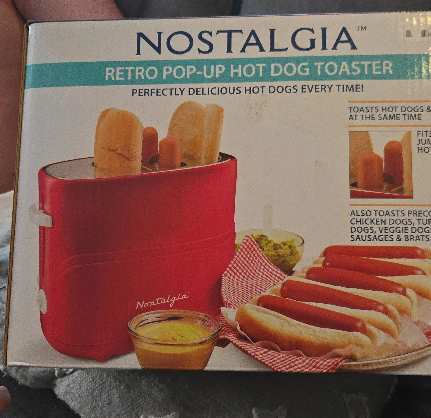 Nostalgia Retro Pop-Up Hot Dog Toaster