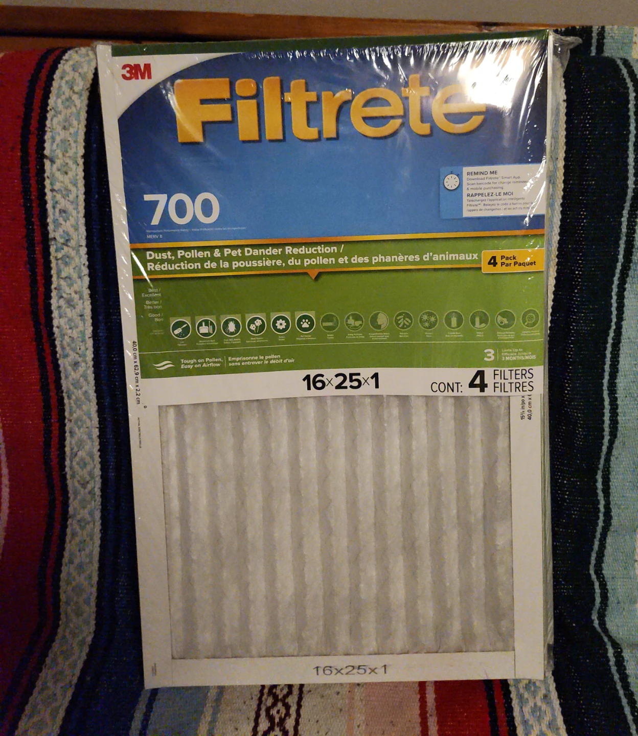 Filtrete 700 MPR 16x25x1 Air Filters (4-Pack)