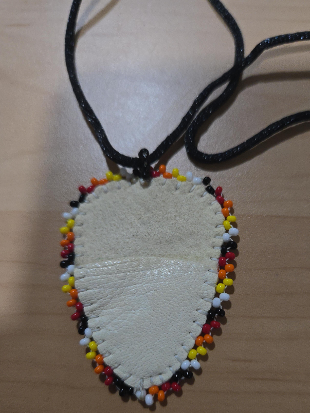 🥕Handmade Beaded Leather Guitar Pick Necklace