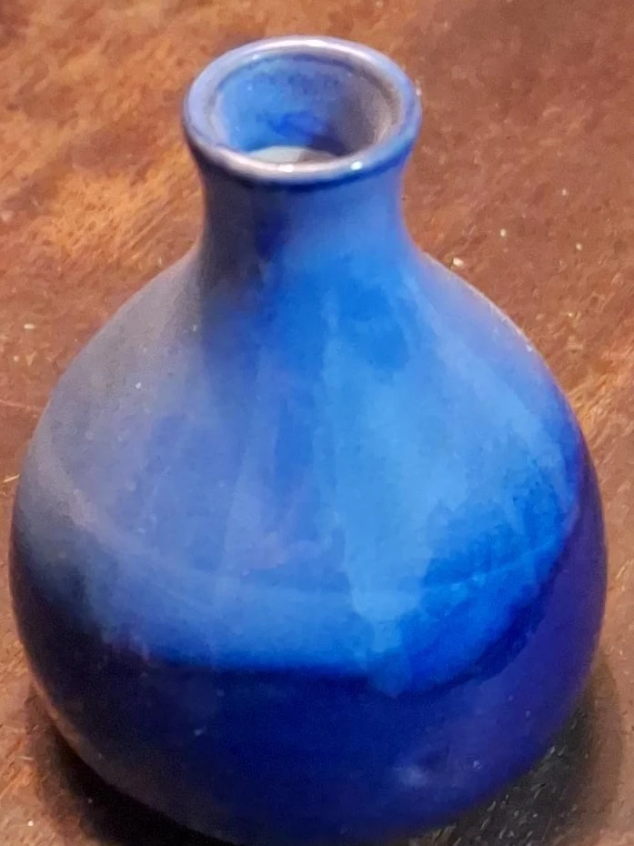 Small Blue Decorative Vase