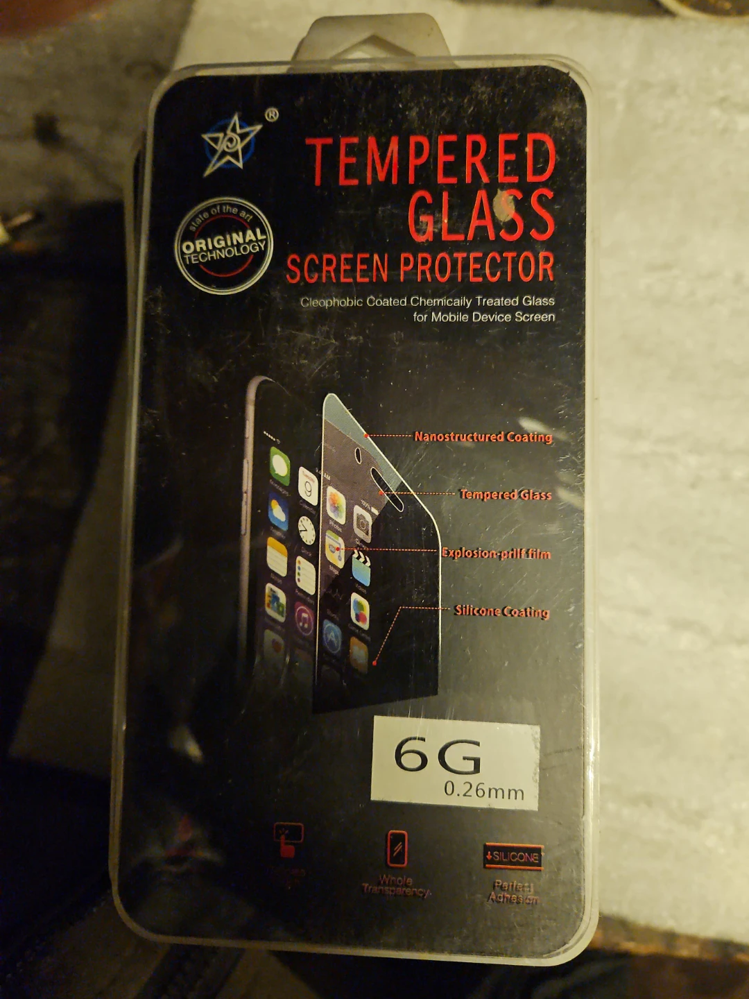 50 Tempered Glass Screen Protector for 6G Phone