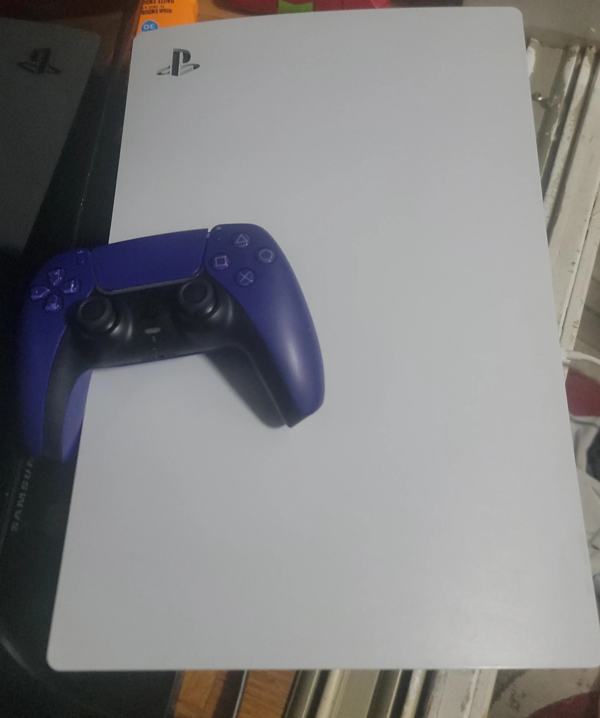 PlayStation 5 (PS5) Console with Purple Controller