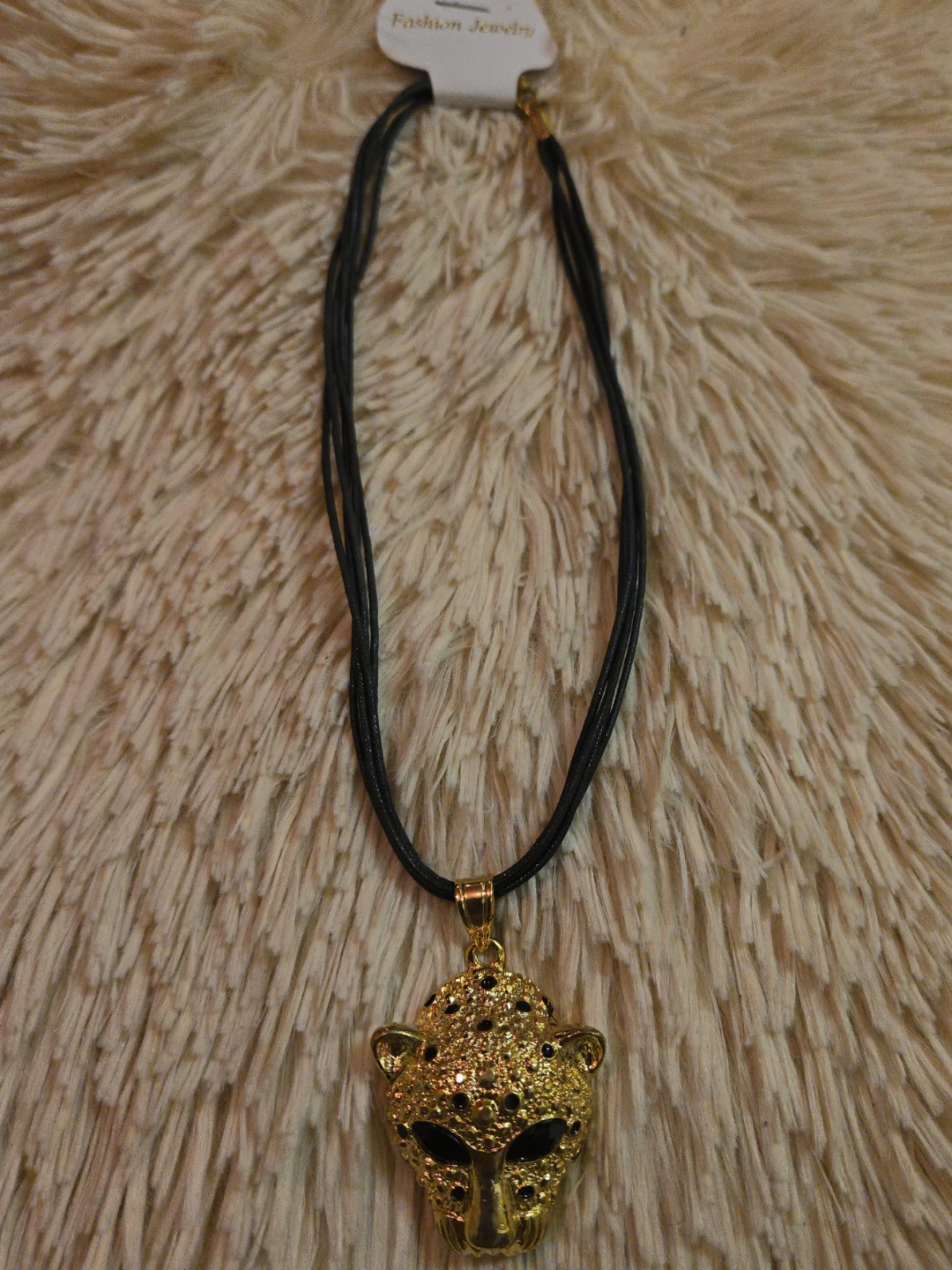 Gold Leopard Pendant Necklace - photo 2
