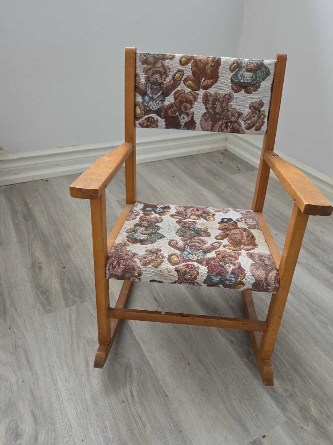 Vintage Teddy Bear Rocking Chair