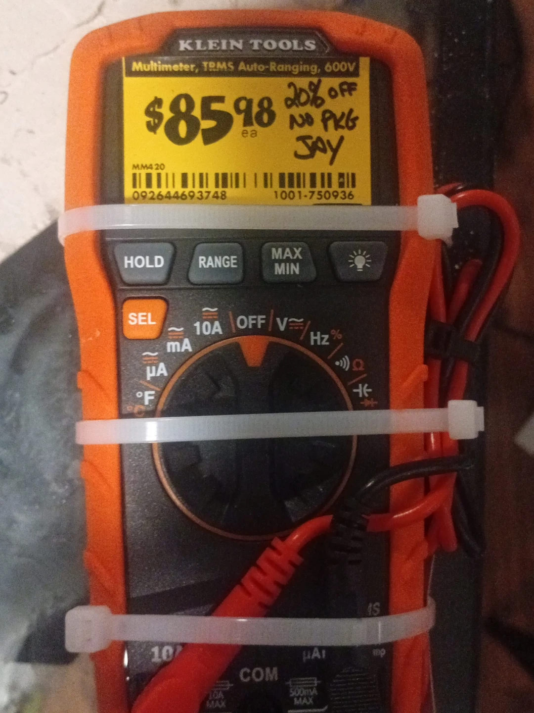 Klein Tools TRMS Auto-Ranging Multimeter 600V