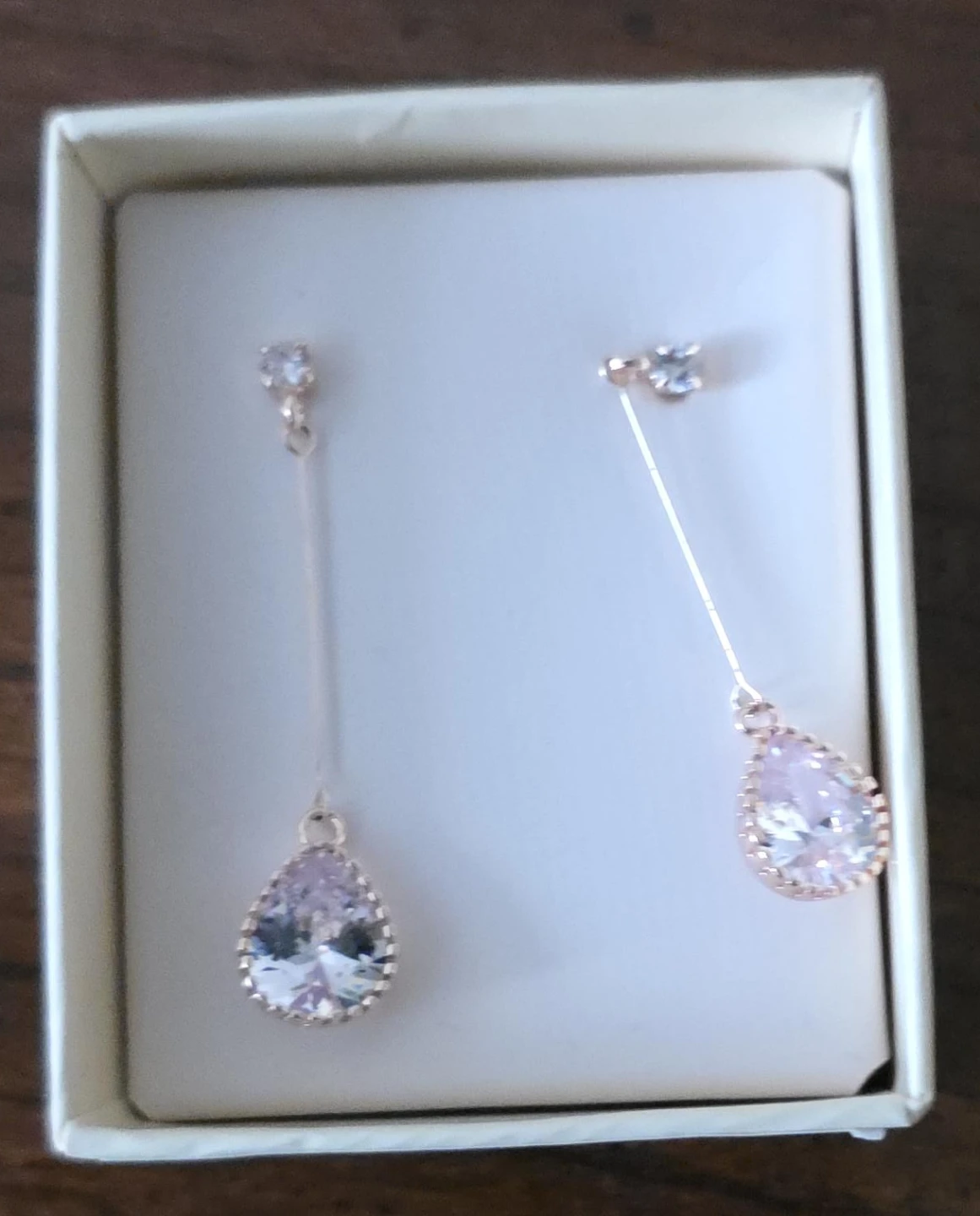 Drop Earrings, Rose Gold