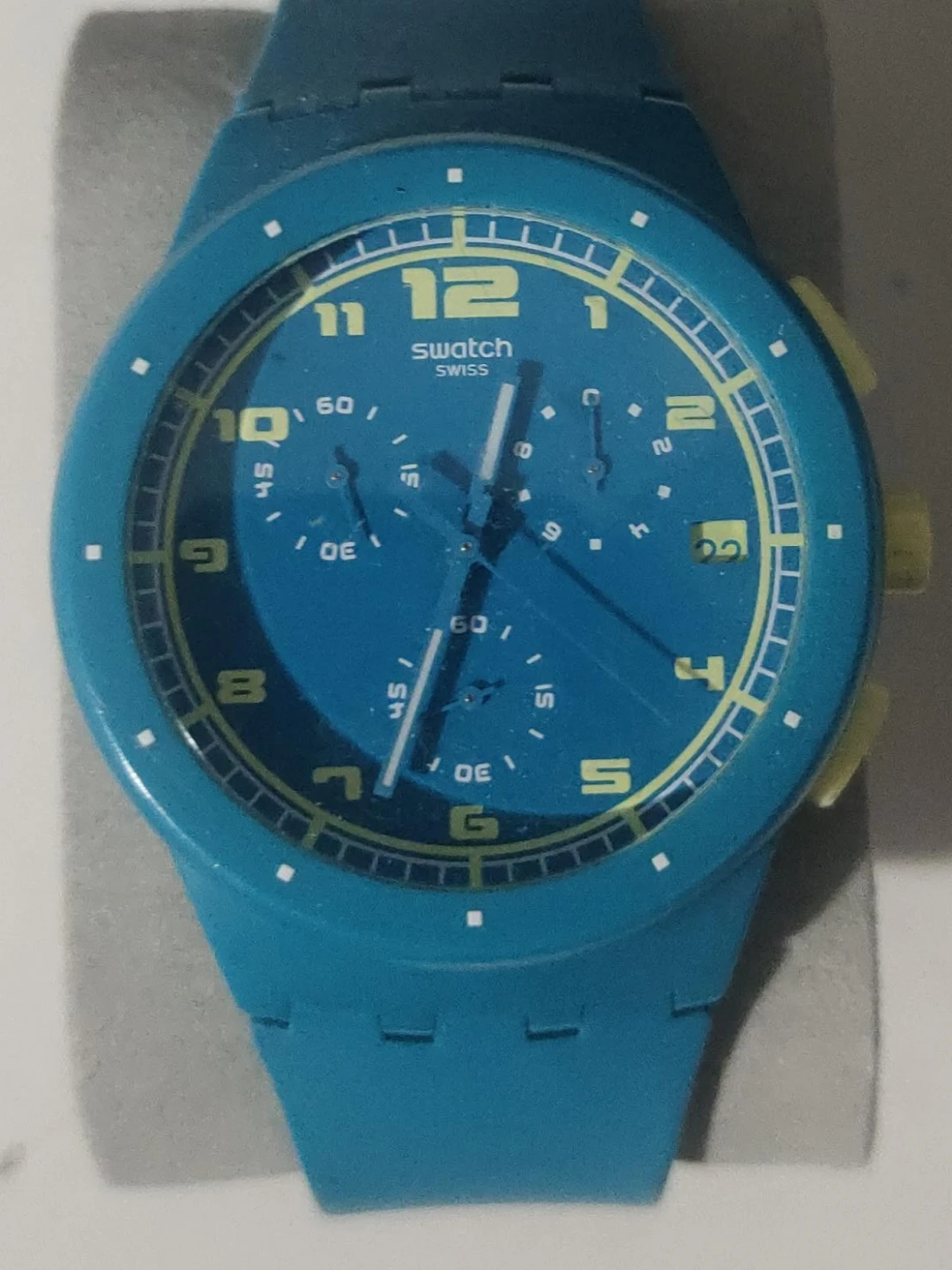 Swatch Swiss Blue Chronograph Watch