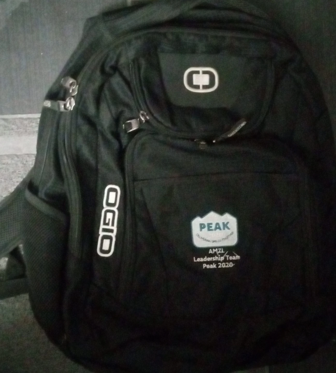 OGIO Black Backpack with AMZL Peak 2020 Logo