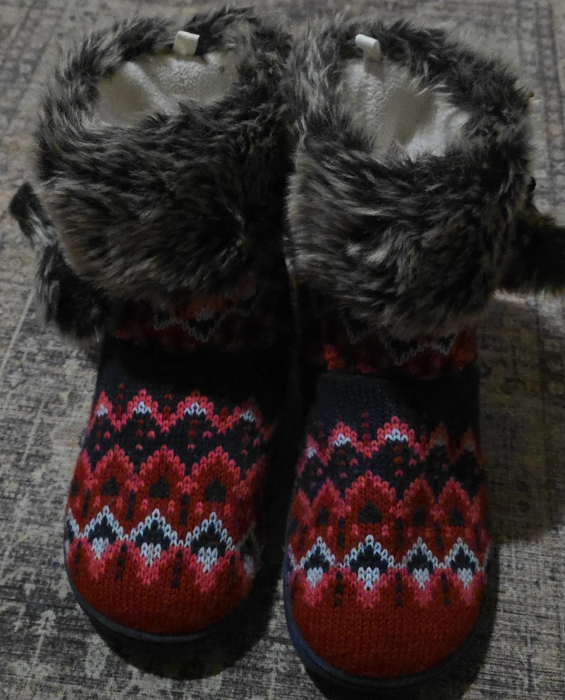 Joe Fresh Fur Trimmed Slipper Boots