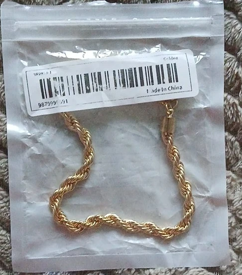 Golden Rope Chain Bracelet