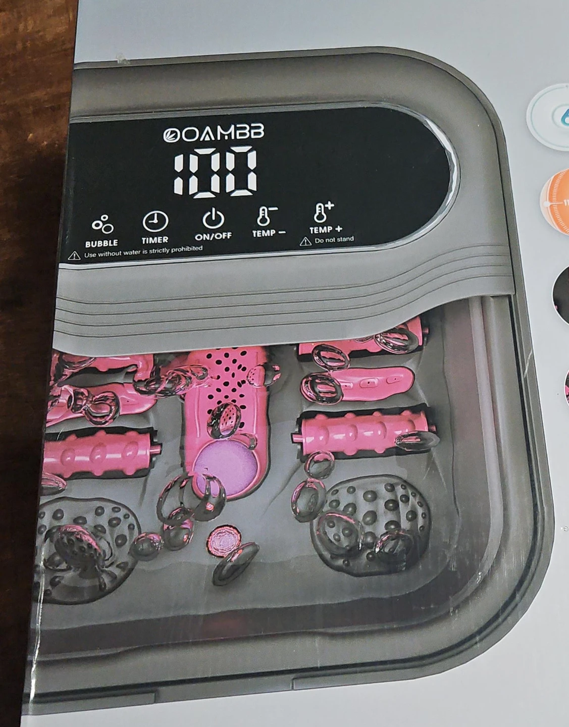 OAMBB Collapsible Foot Spa with XL Touch Screen