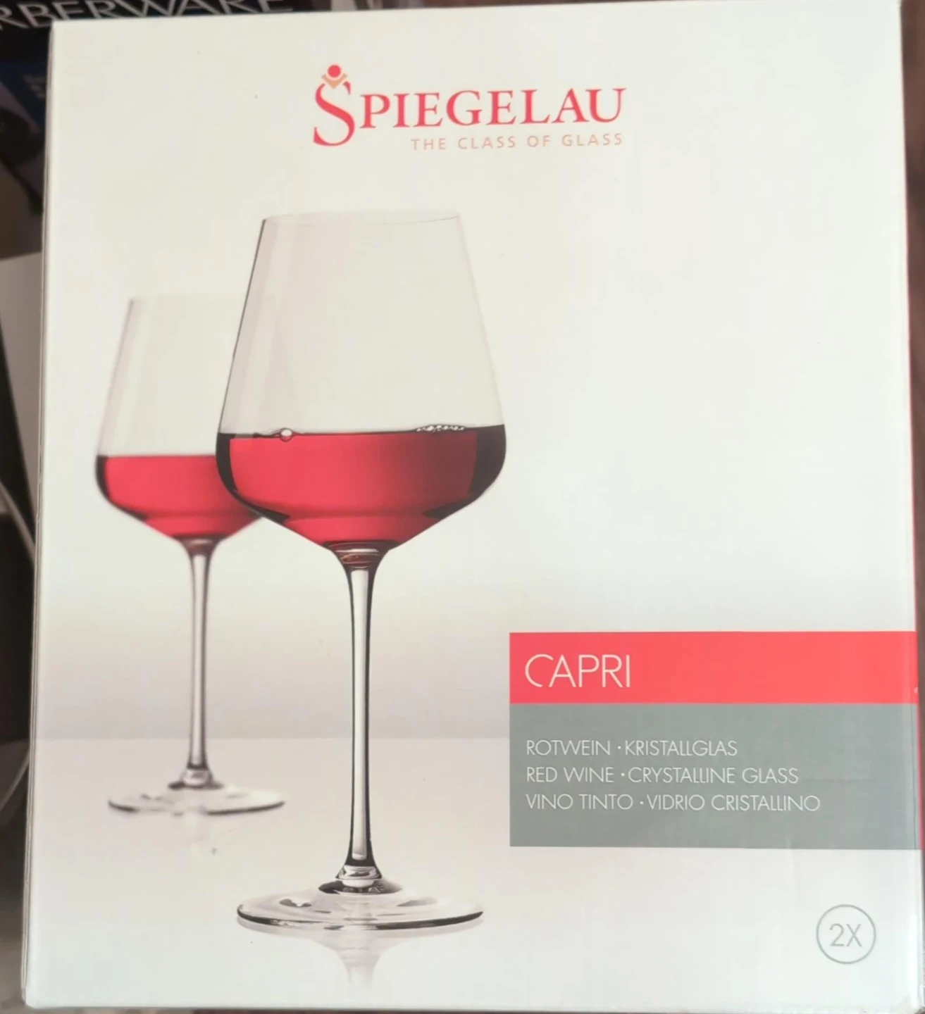 Spiegelau Capri Red Wine Glasses (2x)