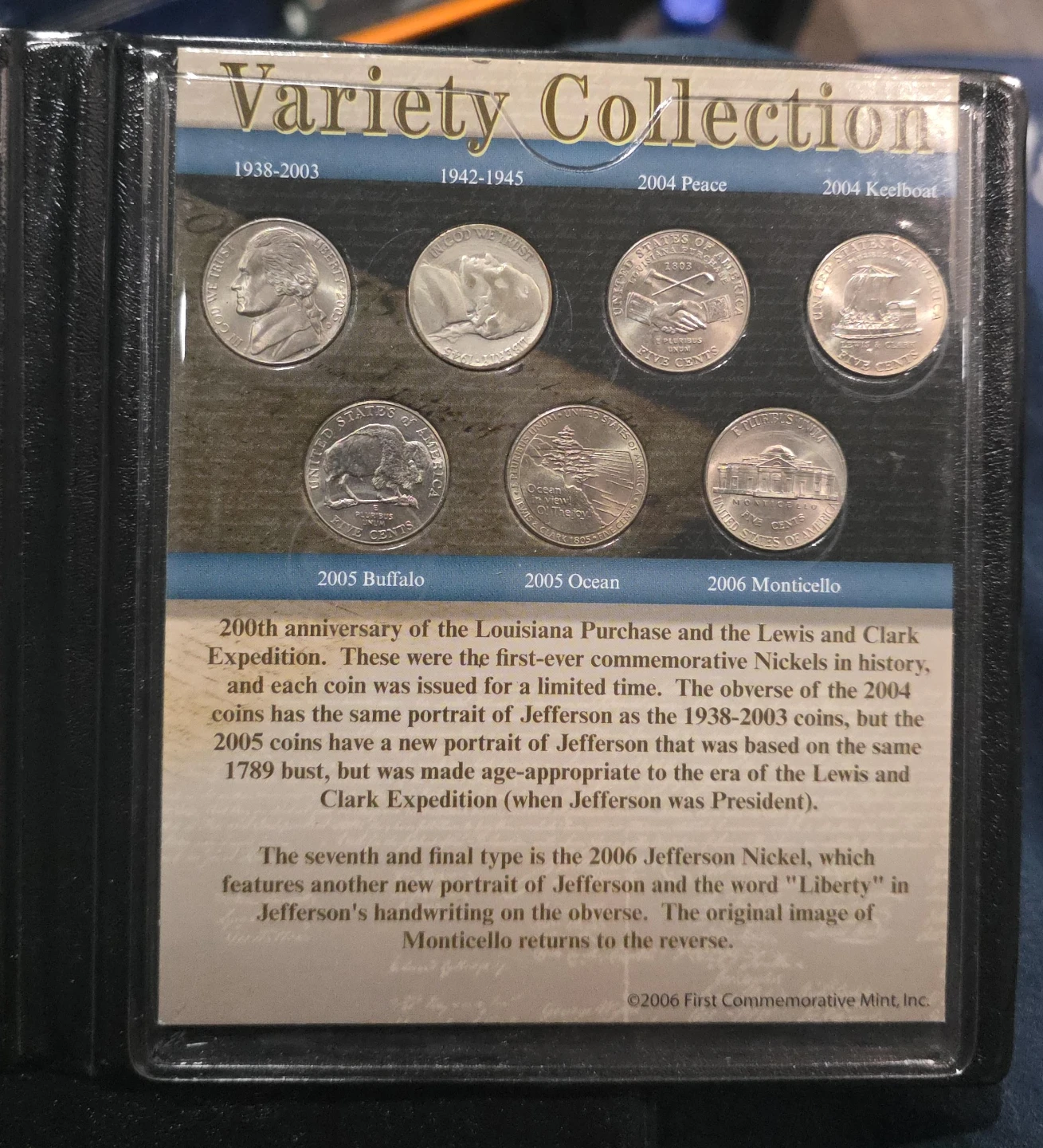 Jefferson Nickel Variety Collection 1938-2006