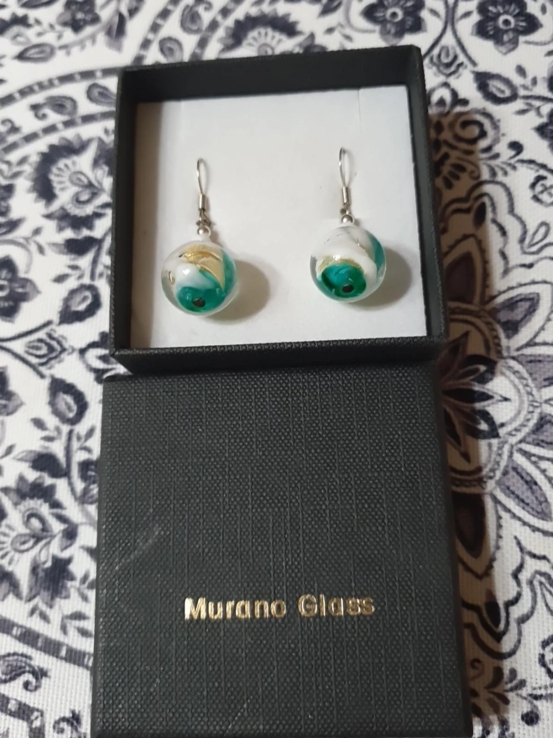 Murano Glass Earrings 🥕