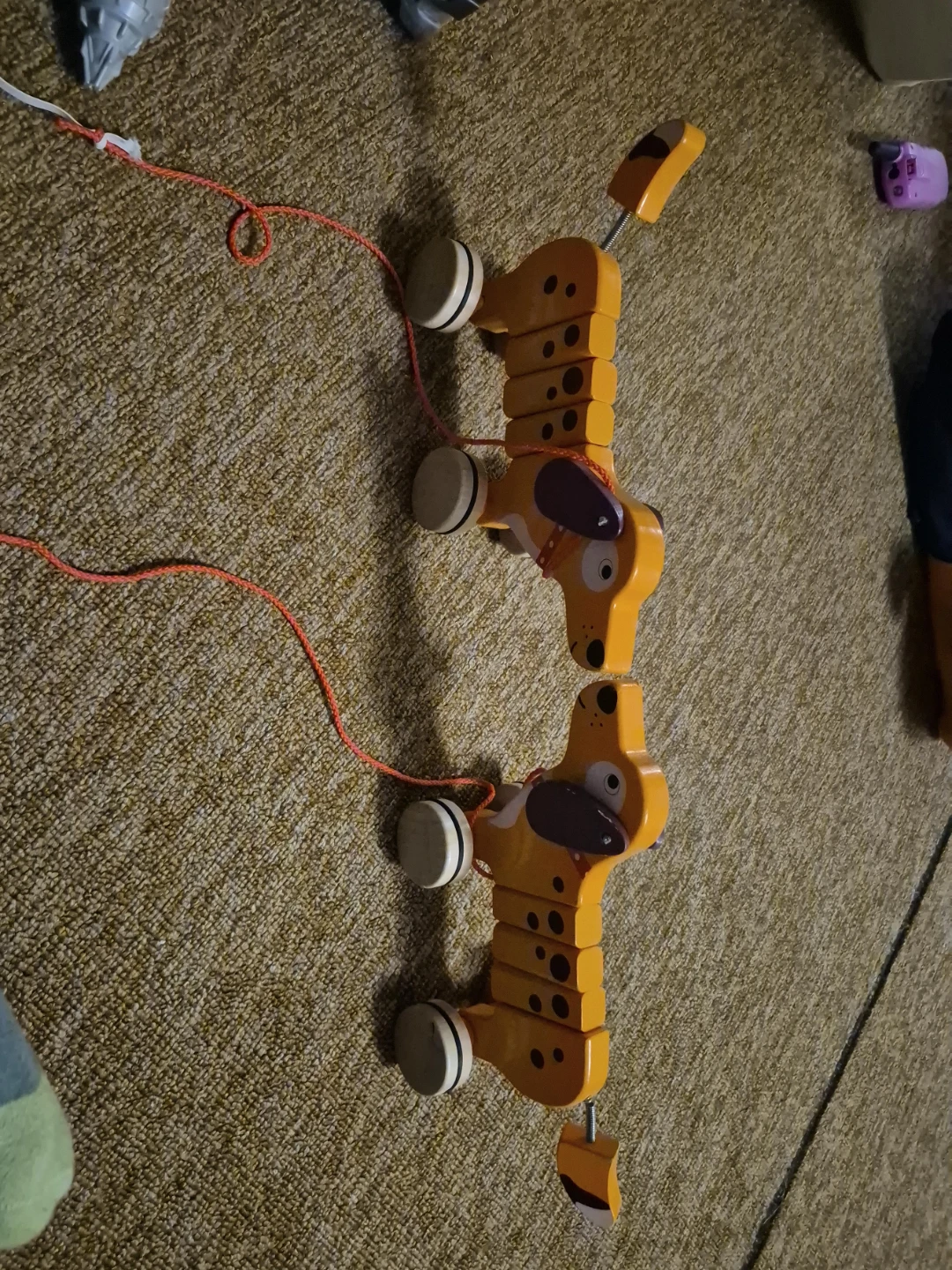 Wooden Pull Along Dog Toy