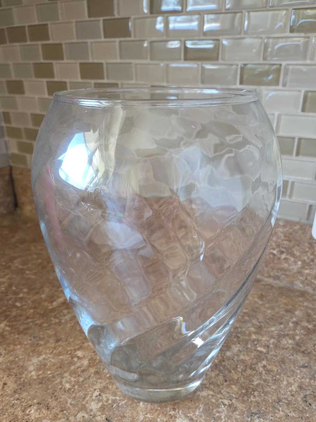 Clear Glass Vase